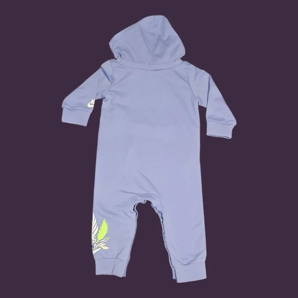 Nike Baby Lavender Hooded Romper Bunny Spring 9 Months